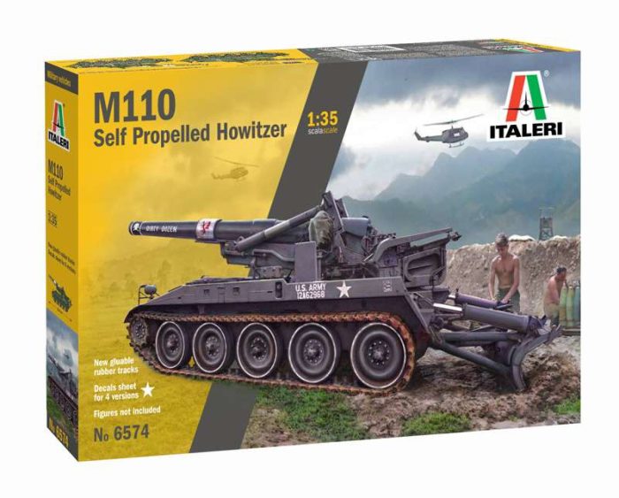 Italeri Italeri M110 Self Propelled Howitzer  1:35 makett harcjármű (6574s)