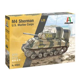   Italeri Italeri M4A2 U.S. Marine Corps  1:35 makett harcjármű (6583s)