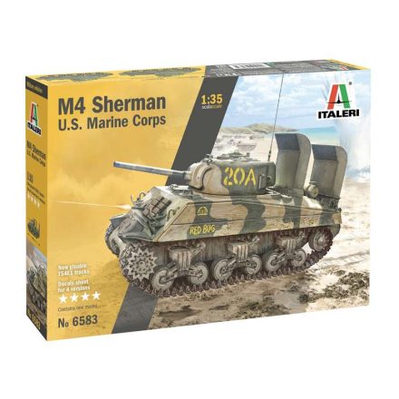 Italeri M4A2 U.S. Marine Corps  1:35 makett harcjármű (6583s)