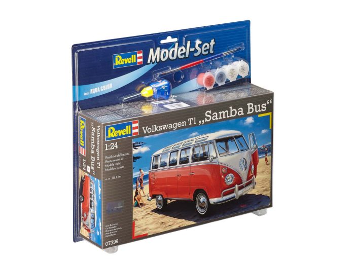 Revell Revell VW T1 Samba Bus 1:24 makett készlet kiegészítőkkel (67399)
