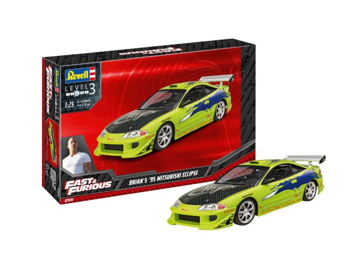 Revell Revell Fast & Furious 1995 Mitsubishi Eclipse 1:25 makett készlet kiegészítőkkel (67691)