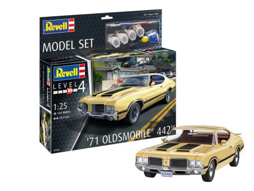 Revell Model Set '71 Oldsmobile 442 Coupé makett 67695