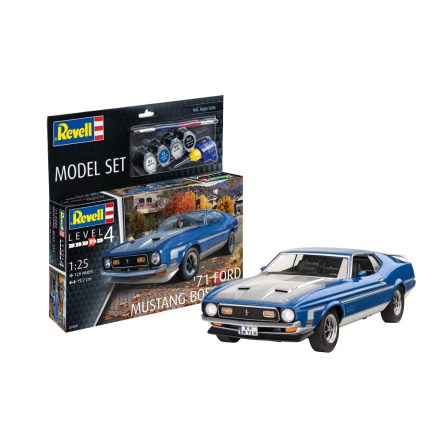 Revell Model Set 71 Mustang Boss 351 1:25 makett autó (67699)