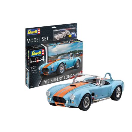 Revell Model Set 65 Shelby Cobra 427 makett autó (67708)