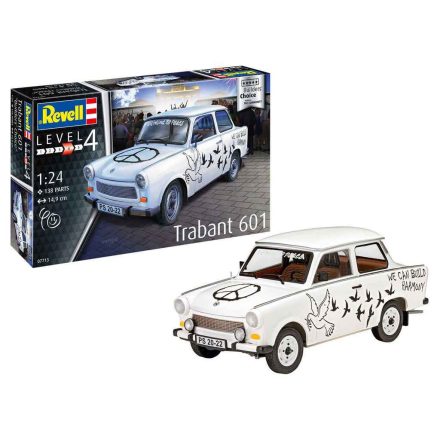 Revell Trabant 601S Builders Choice 1:24 makett készlet kiegészítőkkel (67713 R)