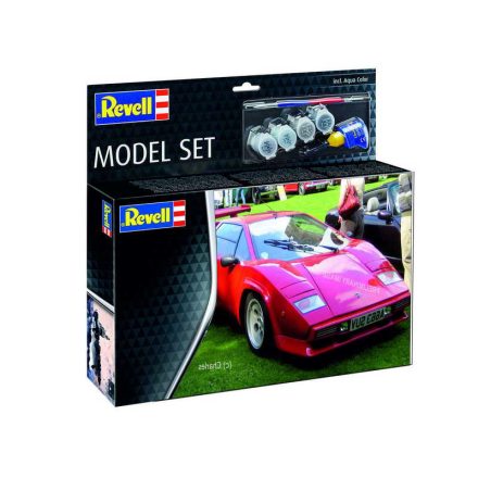 Revell Model Set Lamborghini Countach LP500S makett készlet kiegészítőkkel (67730)