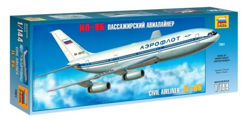 Zvezda - Ilyushin IL-86 polgári repülőgép makett 7001