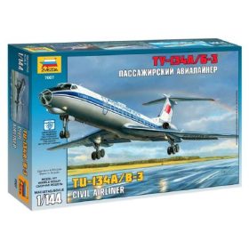 Zvezda Zvezda Tupolev Tu-134B 1:144 makett repülő (7007)