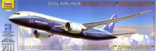 Zvezda Boeing 787-8 polgári repülő makett 7008