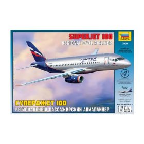  Zvezda Zvezda Sukhoi Superjet 100 1:72 makett repülő (7009)