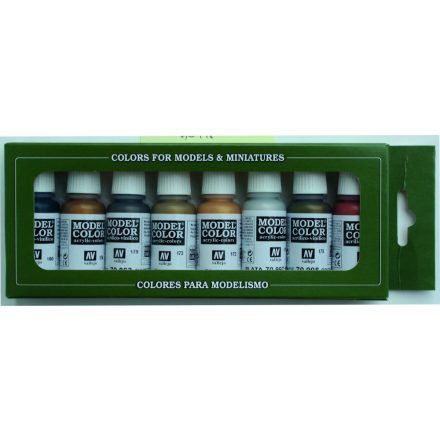 Vallejo 70118 Model Color - Metallic Colors Paint set