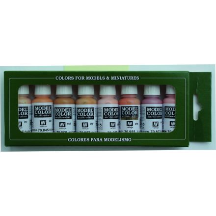 Vallejo 70124 Model Color - Face & Skin Tones Paint set