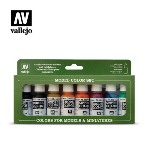 Vallejo Transparent Colors festék szett 70136