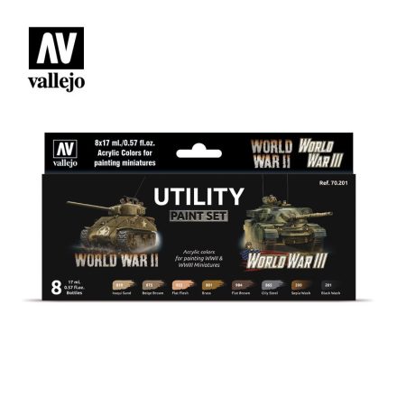 Vallejo 70201 Model Color - Utility Paint Set WWII & WWIII
