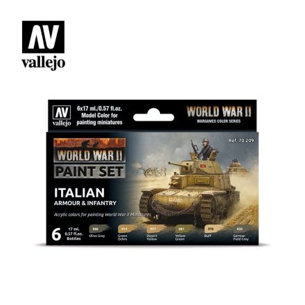 Vallejo 70209 Model Color - Italian Armour & Infantry Paint set