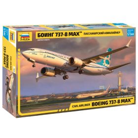   Zvezda Zvezda Boeing 737-8 MAX makett 1:144 makett repülő (7026)