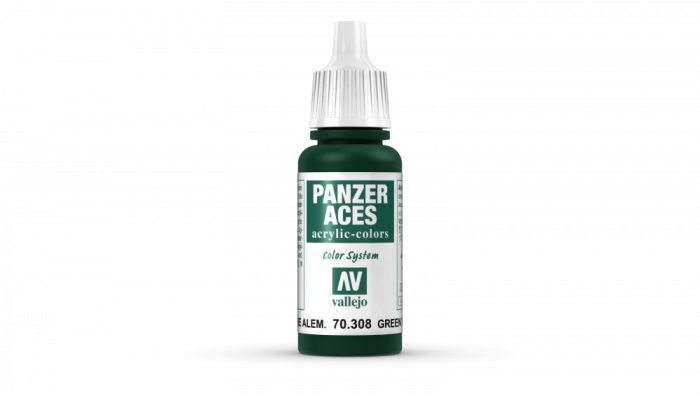 Vallejo 70308 Panzer Aces - Green Tail Light Zöld