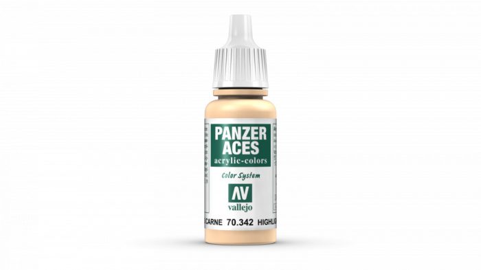 Vallejo 70342 Panzer Aces - Flesh Highlights Testszín