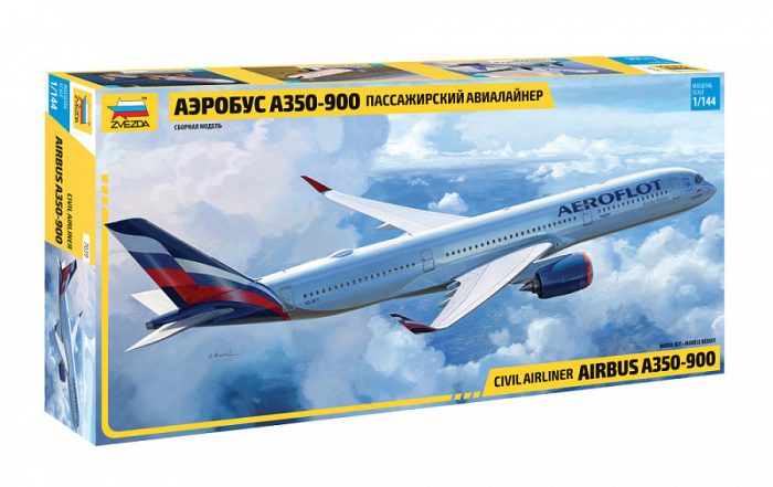 Zvezda Zvezda Airbus A350-900 1:144 makett repülő (7039)