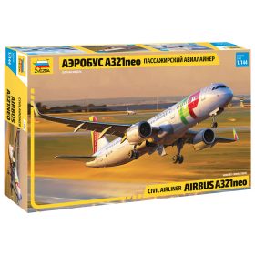 Zvezda Zvezda A-321NEO 1:144 makett repülő (7043)