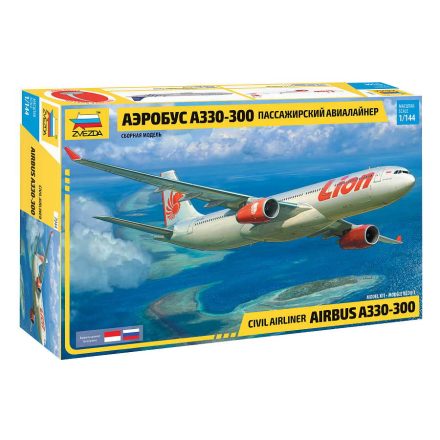 Zvezda Airbus A330-300 1:144 makett repülő (7044)