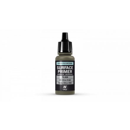 Vallejo 70608 Surface Primer - U.S. Olive Drab 17 ml.