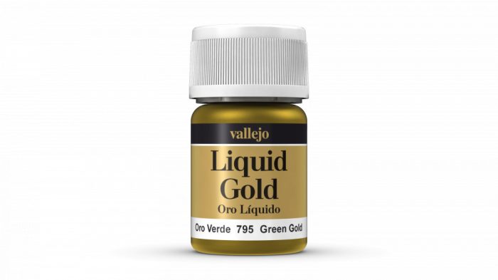 Vallejo 70795 Liquid Gold - Green Gold (Alcohol Based) Zöld, Sárga (arany)