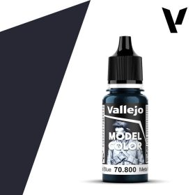 Vallejo Model Color - Gunmetal Blue Kék, Fémes