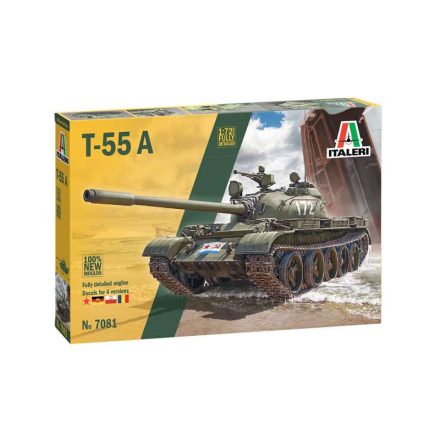 Italeri T-55 A  1:72 makett harcjármű (7081s)