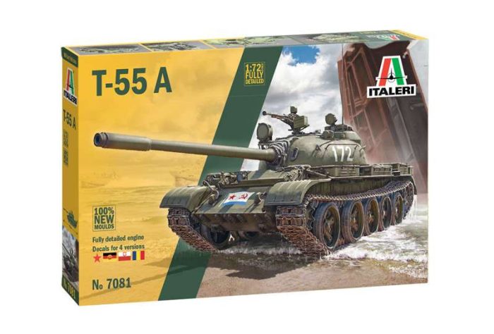 Italeri Italeri T-55 A  1:72 makett harcjármű (7081s)