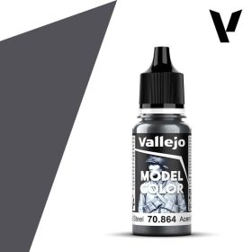   Vallejo Model Color - Natural Steel Szürke (acél/ezüst), Fémes