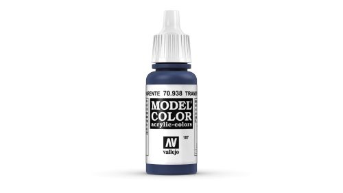 Vallejo Model Color 187 Blue Transparent akrill festék  70938