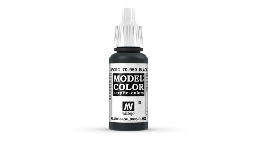 Vallejo Model Color 169 Black akrill festék  70950