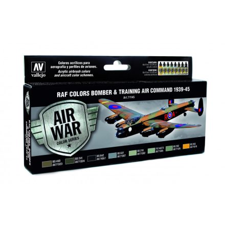Vallejo 71145 Model Air - Bomber Air Command & Training Air Command 1939-45 Paint set