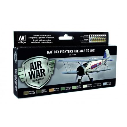 Vallejo 71149 Model Air - Day Fighters Pre-War To 1941 Paint set