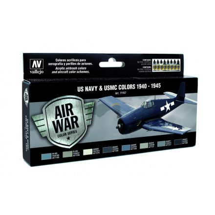 Vallejo 71157 Model Air - US Navy & USMC WWII 1940-1945 Paint set