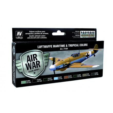 Vallejo 71164 Model Air - Luftwaffe Maritime And Tropical Colors Paint set