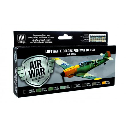 Vallejo 71165 Model Air - Luftwaffe Pre-War To 1941 Paint set