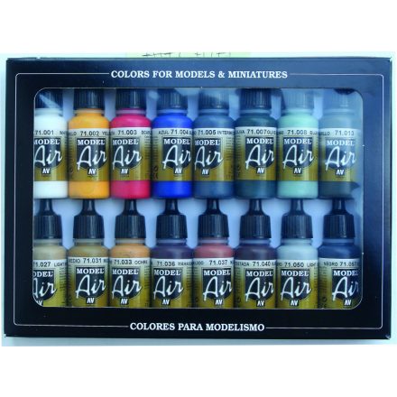 Vallejo 71178 Model Air - Basic Color Pack Paint set