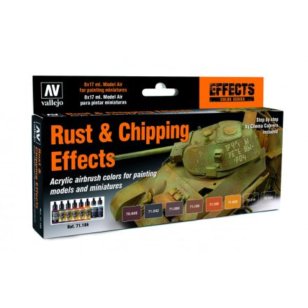 Vallejo 71186 Model Air - Rust & Chipping Effects Paint set