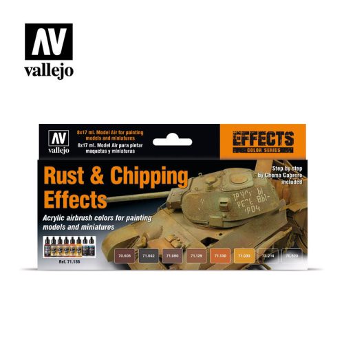 Vallejo Rust & Chipping Effects festék szett 71186