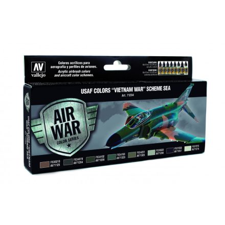 Vallejo 71204 Model Air - USAF Colors Vietnam War Scheme Sea Paint set