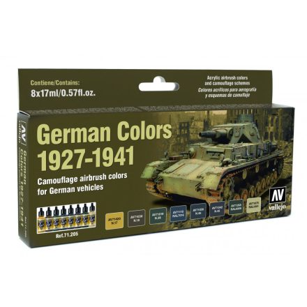 Vallejo 71205 Model Air - German WWII Colors 1927-1941 Paint set