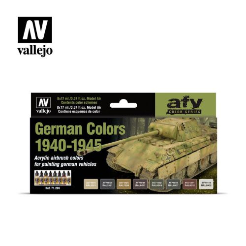 Vallejo German Colors 1940-1945 Air Color Set 71206