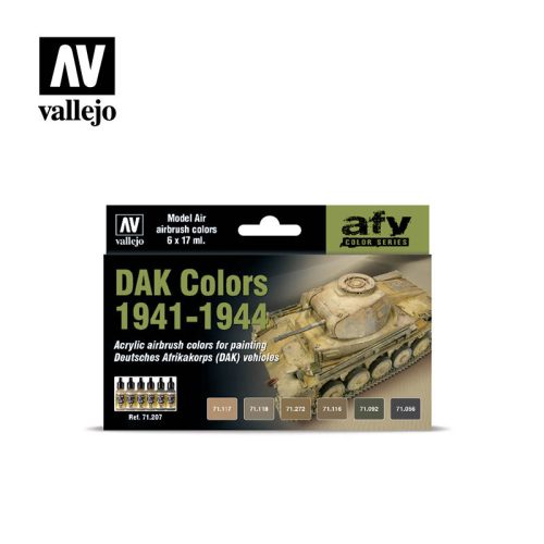 Vallejo DAK colors 1941-44 airbrush festék szett 71207