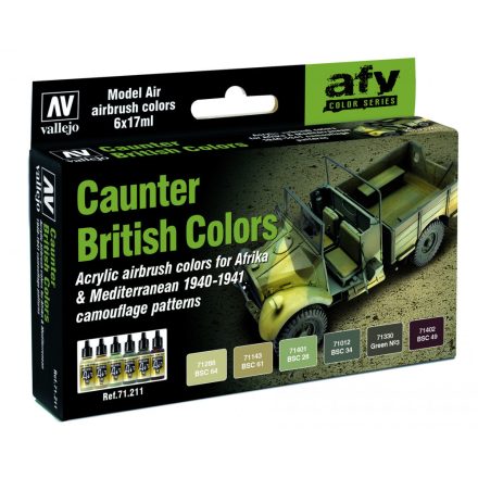 Vallejo 71211 Model Air - British Caunter Colors Paint set