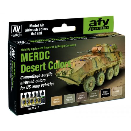 Vallejo 71212 Model Air - MERDC Desert Colors Paint set