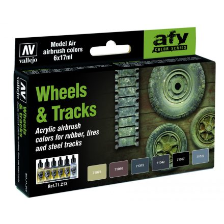Vallejo 71213 Model Air - Wheels & Tracks Paint set