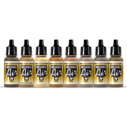Vallejo 71214 Model Air - Ruins & Rubble Paint set