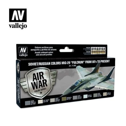 Vallejo 71605 Model Air - Soviet / Russian colors MiG-29 "Fulcrum" from 80's to present Paint set